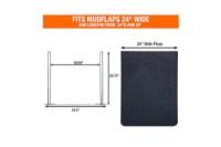 Buyers 24x21in Anti-Sail Mud Flap Bracket Alternate View