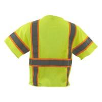 GSS Safety Class 3 Premium Two Tone Reflective Safety Vest w/6 Pockets Perspective View