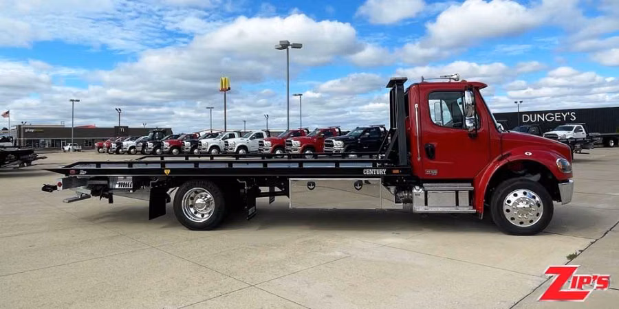 2027 Century 21' 6" Steel 12 Series LCG™ Car Carrier, Freightliner M2, 23734 Perspective View