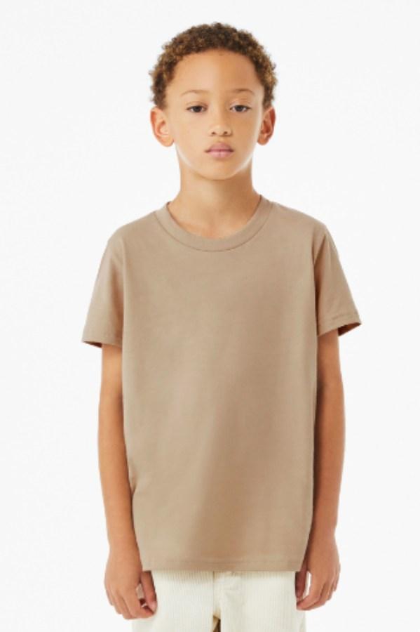 BELLA+CANVAS Youth Jersey Short Sleeve Tee Feature Close-up