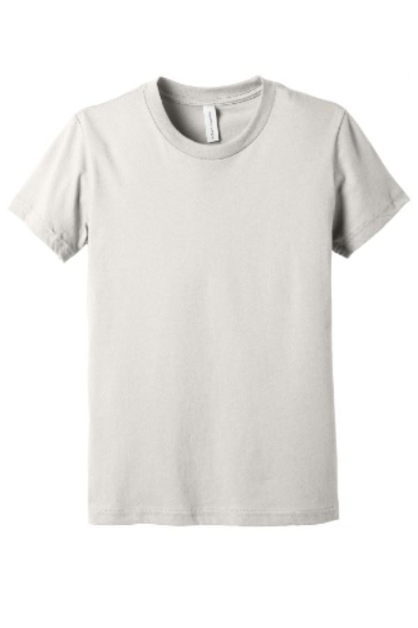 BELLA+CANVAS Youth Jersey Short Sleeve Tee Close Up Detail