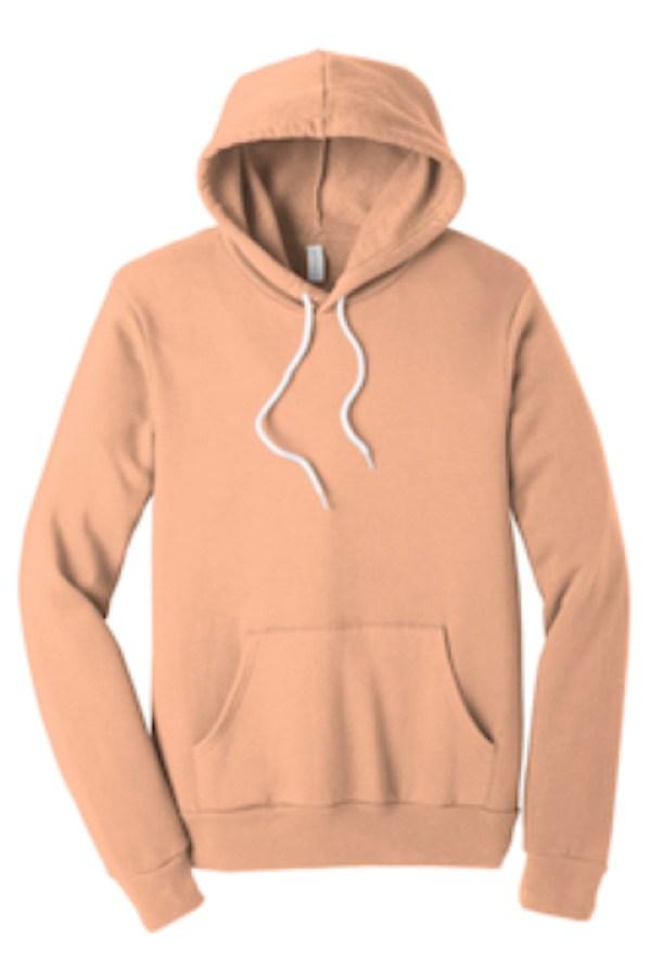BELLA+CANVAS Unisex Sponge Fleece Pullover Hoodie Perspective View