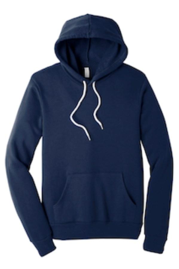 BELLA+CANVAS Unisex Sponge Fleece Pullover Hoodie Close Up Detail