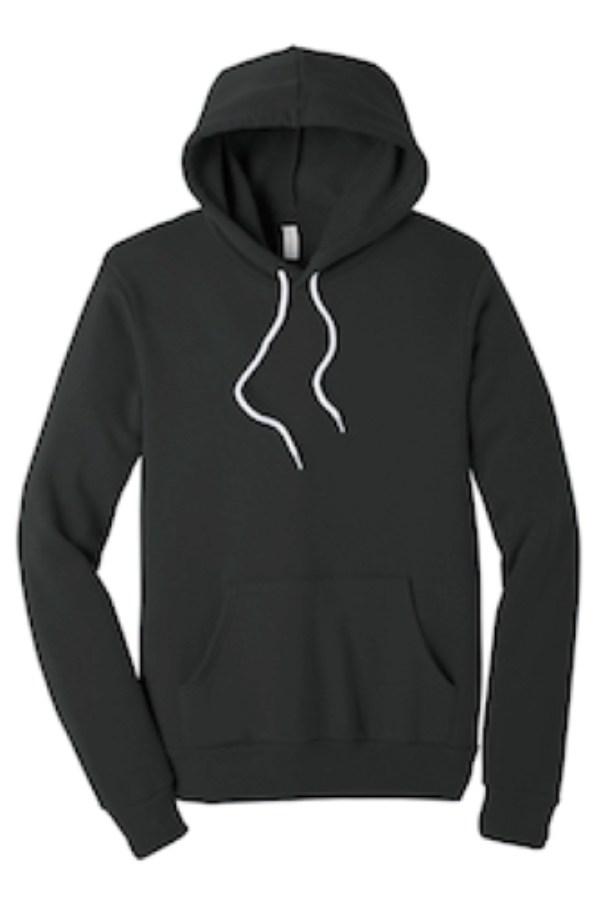 BELLA+CANVAS Unisex Sponge Fleece Pullover Hoodie Perspective View