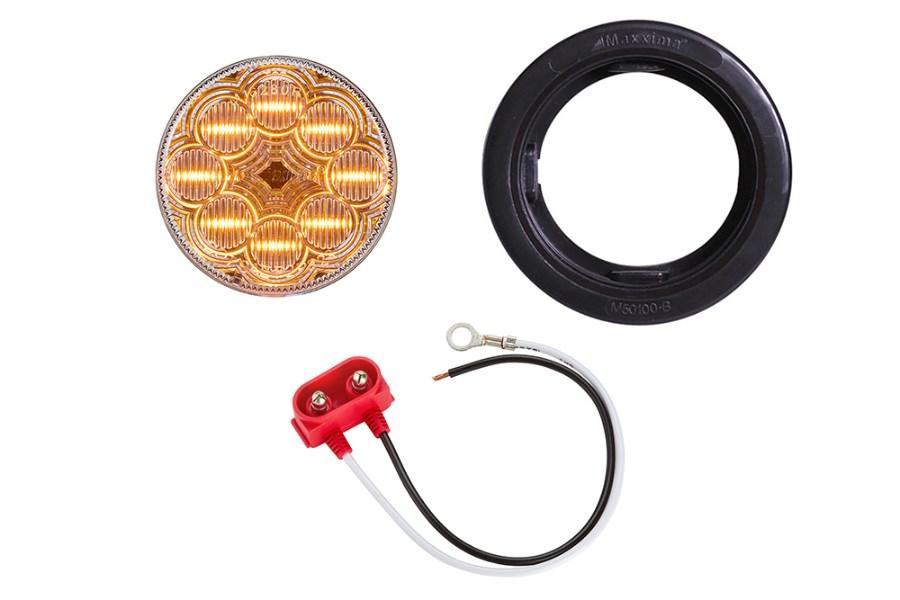 Maxxima 2" Round LED Clearance Light with Clear Lens Alternate View