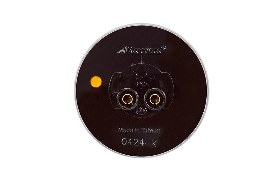Maxxima 2" Round LED Clearance Light with Clear Lens Perspective View
