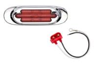Maxxima Oval LED Clearance Light with Tiered Bezel Additional Angle