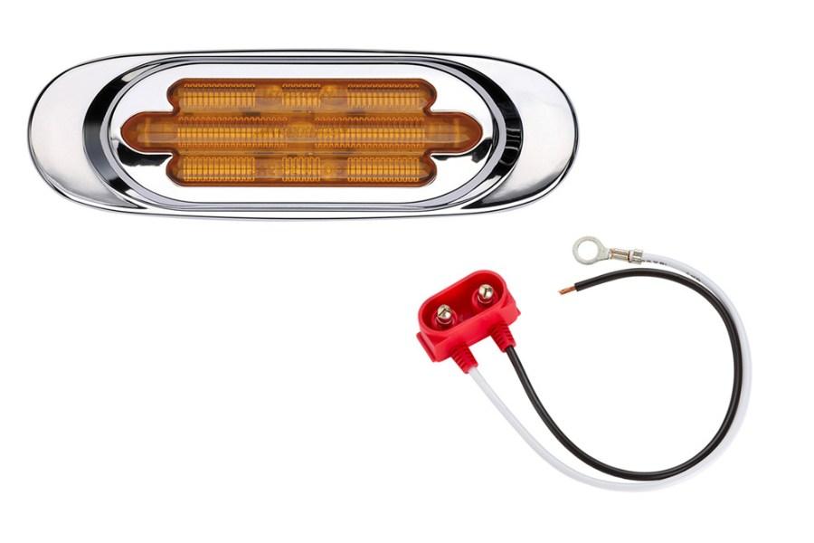 Maxxima Oval LED Clearance Light with Tiered Bezel Alternate View