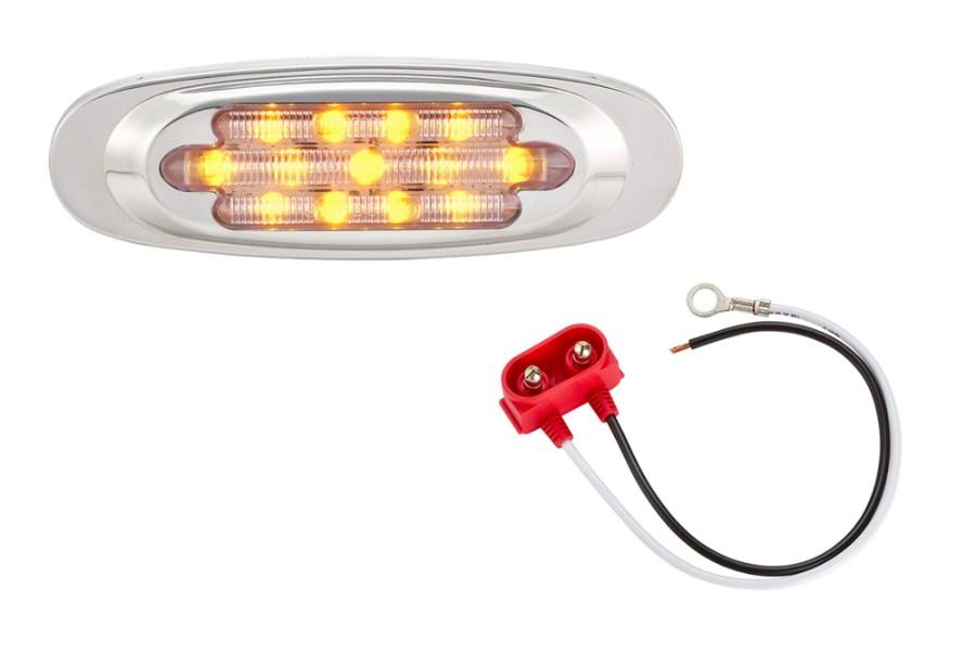 Maxxima Oval LED Clearance Light with Tiered Bezel Additional view