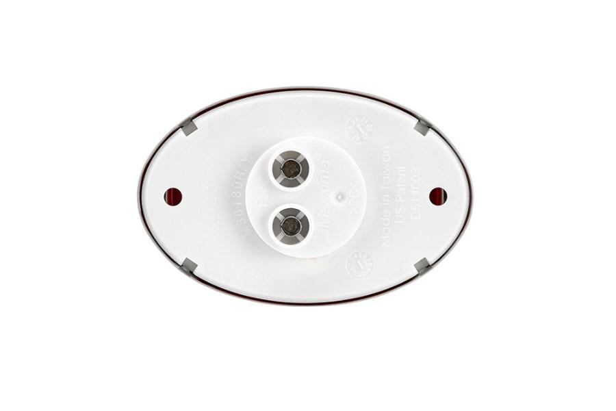 Maxxima Mini Oval LED Clearance Light with Tiered Bezel Feature Close-up