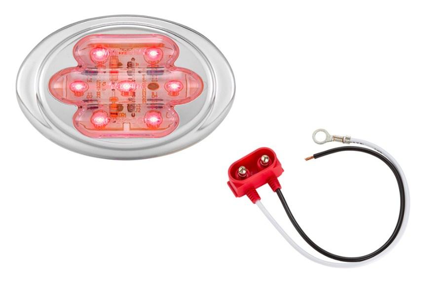 Maxxima Mini Oval LED Clearance Light with Tiered Bezel Additional view