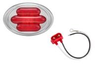 Maxxima Mini Oval LED Clearance Light with Tiered Bezel Alternate View