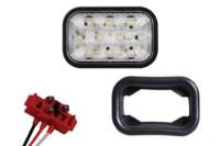 Maxxima 4" Rectangle LED Reverse Light w/ Flange Additional Angle
