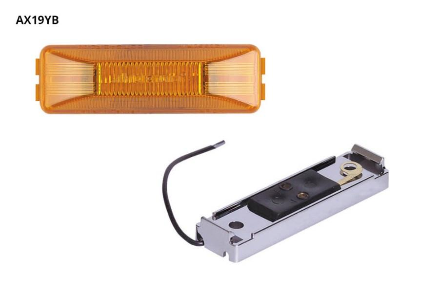 Maxxima 4" Rectangular LED Clearance Lights Additional Angle