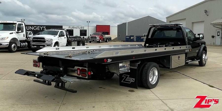2024 Century 19' 6" Steel 10 Series Car Carrier, Dodge Ram 5500HD, 20425 Perspective View
