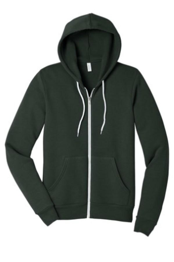BELLA+CANVAS Unisex Sponge Fleece Full-Zip Hoodie Additional view