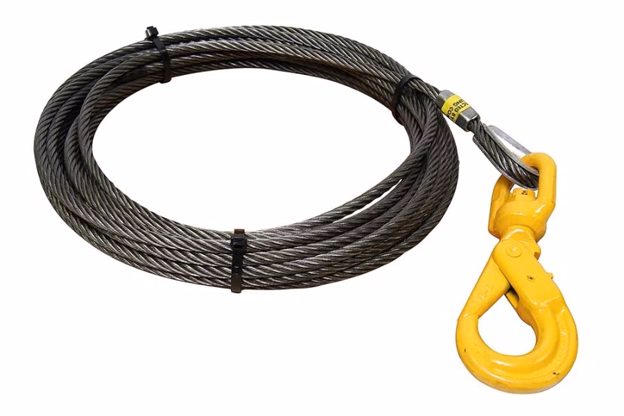 All-Grip Fiber Core Winch Cable with Self-Locking Swivel Hook Additional view