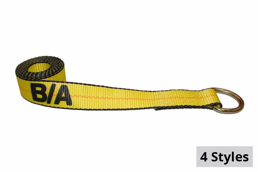 B/A Products Wheel Lift Tie-Down Strap with D-Rings Alternate View