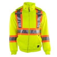 Tough Duck Safety Unlined Full-Zip Hooded Sweatshirt