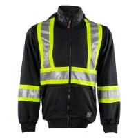 Tough Duck Safety Unlined Full-Zip Hooded Sweatshirt Additional view