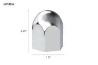 United Pacific Bullet Style Lug Nut Covers Perspective View
