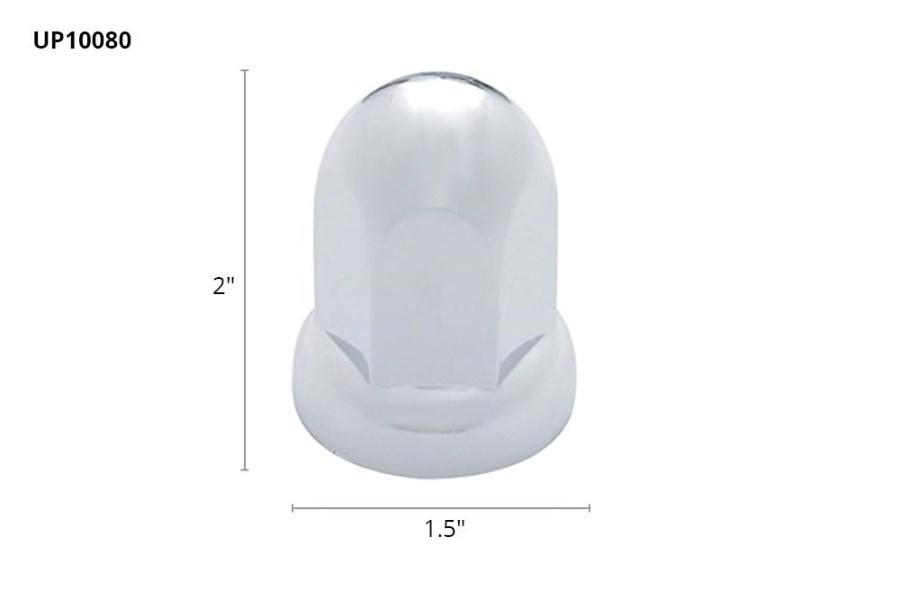 United Pacific Bullet Style Lug Nut Covers Additional Angle