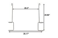 Buyers Stainless Steel Anti-Sail Brackets for Use With 24-Inch-Wide Mud Flaps (pair) Additional view