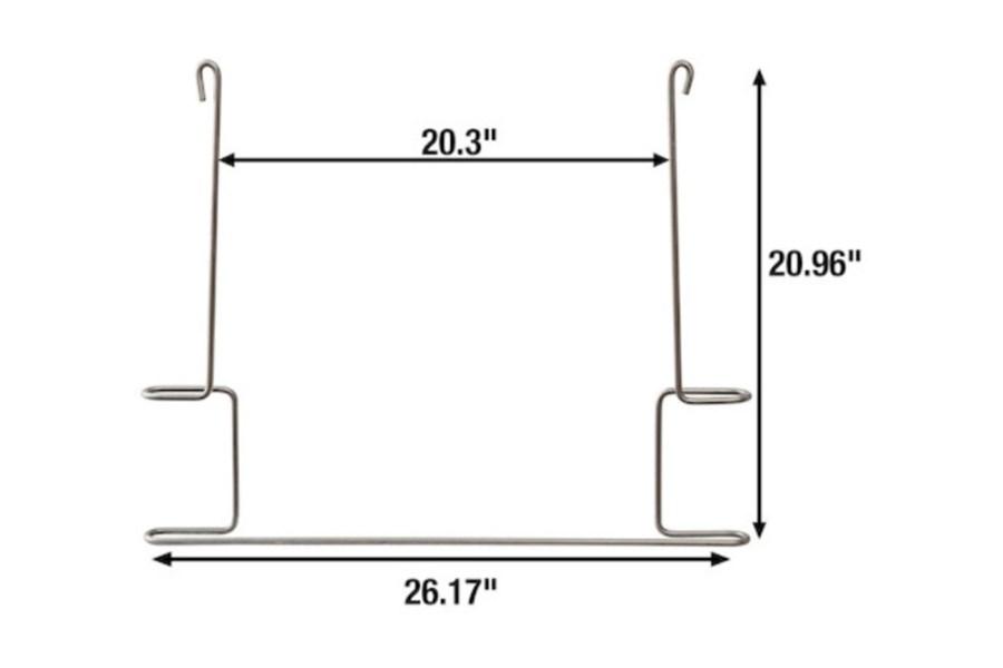 Buyers Stainless Steel Anti-Sail Brackets for Use With 24-Inch-Wide Mud Flaps (pair) Additional view