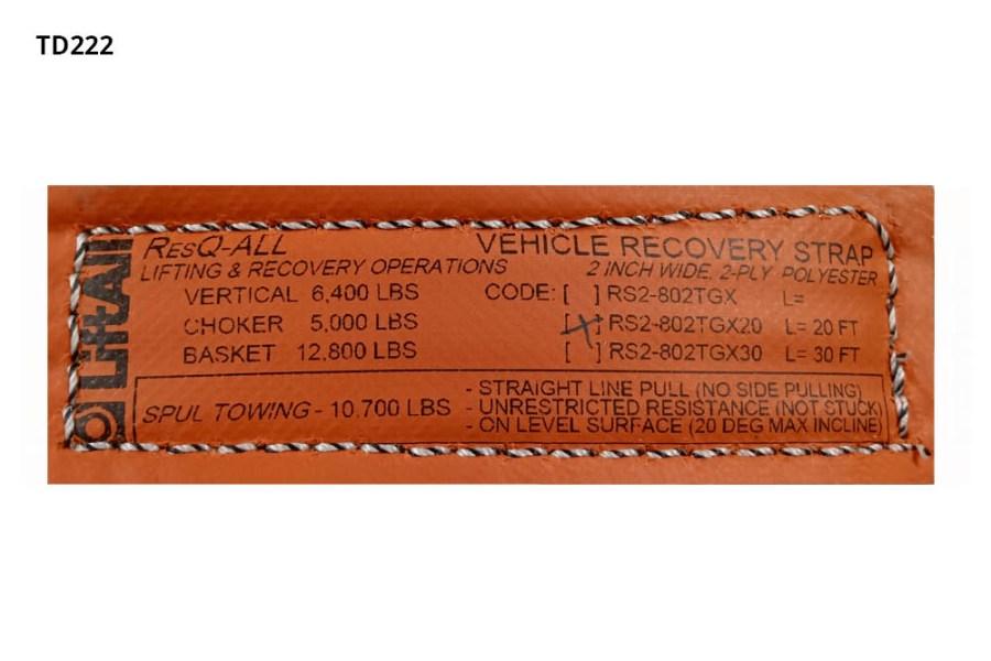 Lift-All Tuff Edge II Double Ply Heavy-Duty Sling with Lined Eyes Additional view