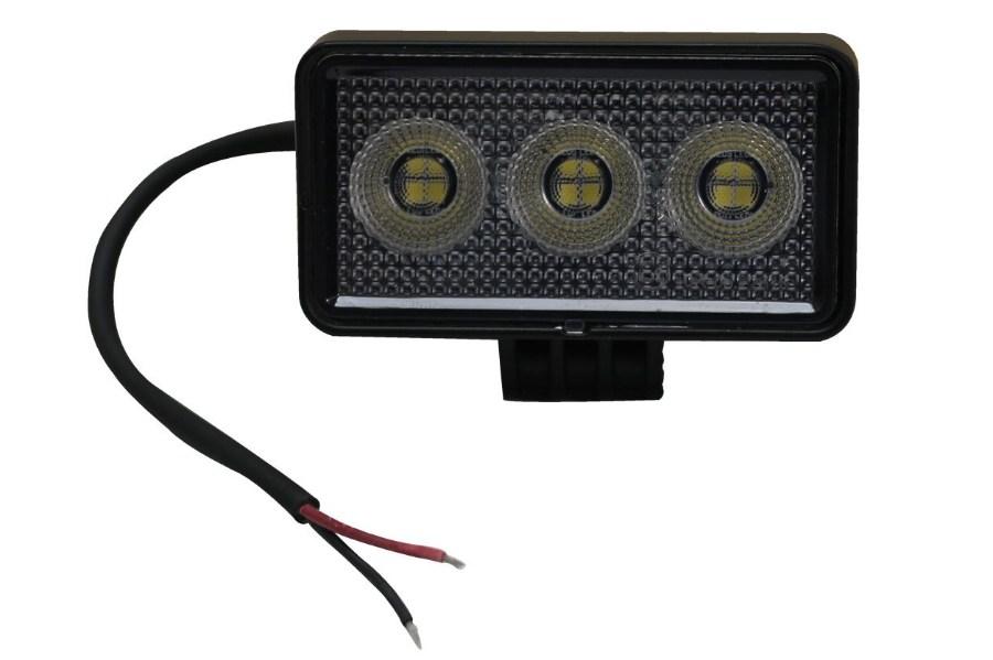 Race Sport Rectangle IQ Series Auxiliary LED Flood Beam Light Additional Angle