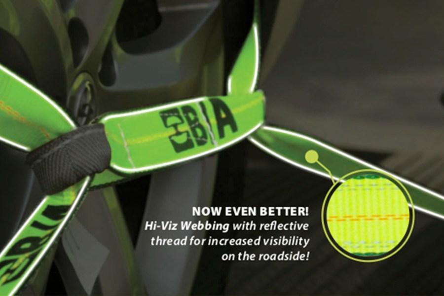 B/A Products Hi-Vis Tie-Down Assembly with Mini J, R, and T Hooks and Gradual ReleaseRatchet with Chain Additional view