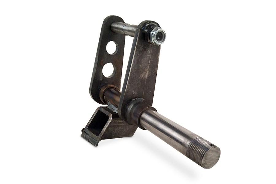 Collins Right Zinc Plated Dolly Replacement Spindle Assembly Additional Angle