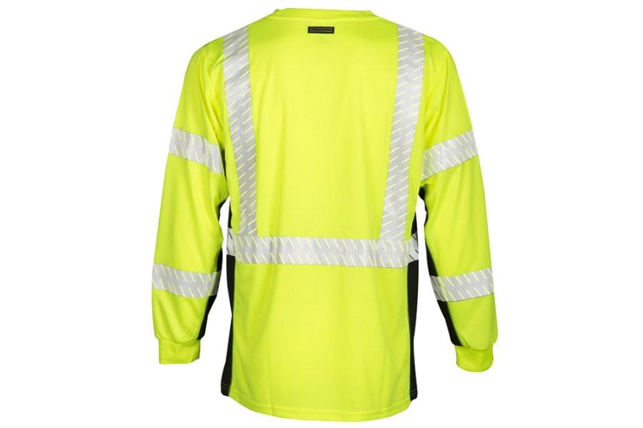 Kishigo Black Series Class 3 Long Sleeve T-Shirt, Lime, M, Blemished Additional view