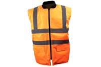 Portwest Reversible Bodywarmer Vest, Orange, 2XL