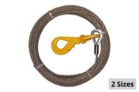 B/A Products Super Swaged Winch Cable with Self-Locking Swivel Hook