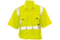 Tingley Job Sight Short Sleeve Vented Work Shirt, Lime, 4XL