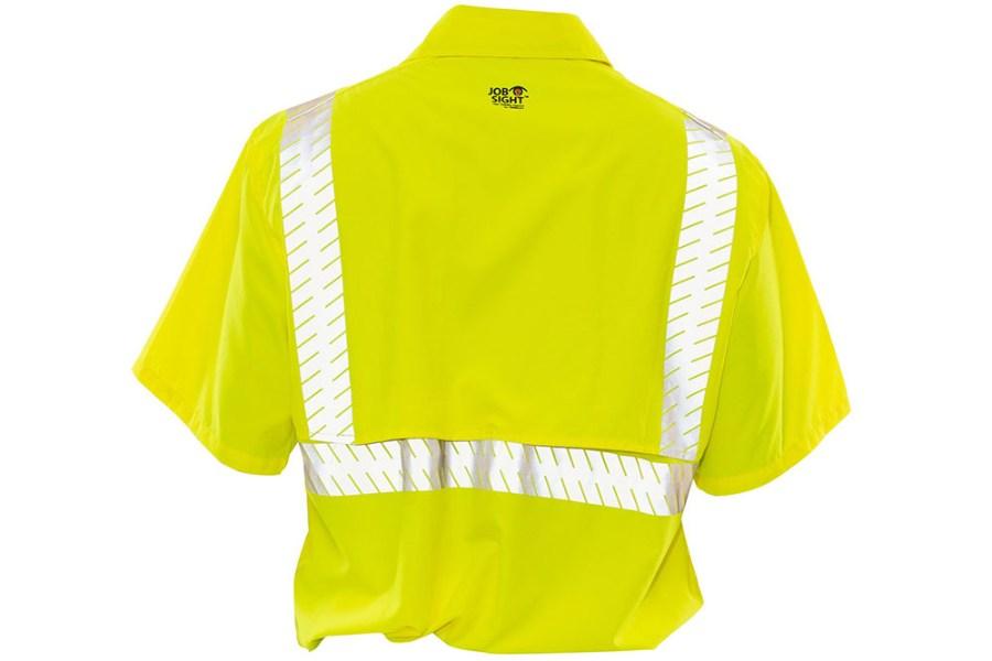 Tingley Job Sight Short Sleeve Vented Work Shirt, Lime, 4XL Additional view