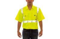 Tingley Job Sight Short Sleeve Vented Work Shirt, Lime, 4XL Additional Angle