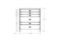 Stellar 6 Drawer Notched Toolbox System Additional view