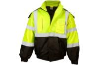 Kishigo Economy Class 3 Bomber Jacket, Lime, L, Blemished