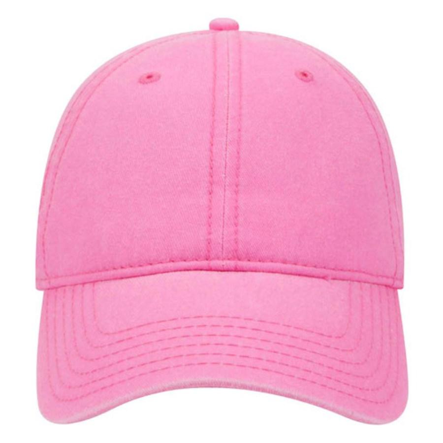OTTO CAP 6 Panel Low Profile Dad Hat, Neon Pink Additional view
