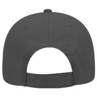 OTTO CAP 6 Panel Low Profile Baseball Cap, Charcoal Grey Additional Angle