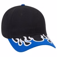 OTTO CAP 6 Panel Low Profile Flame Baseball Cap
