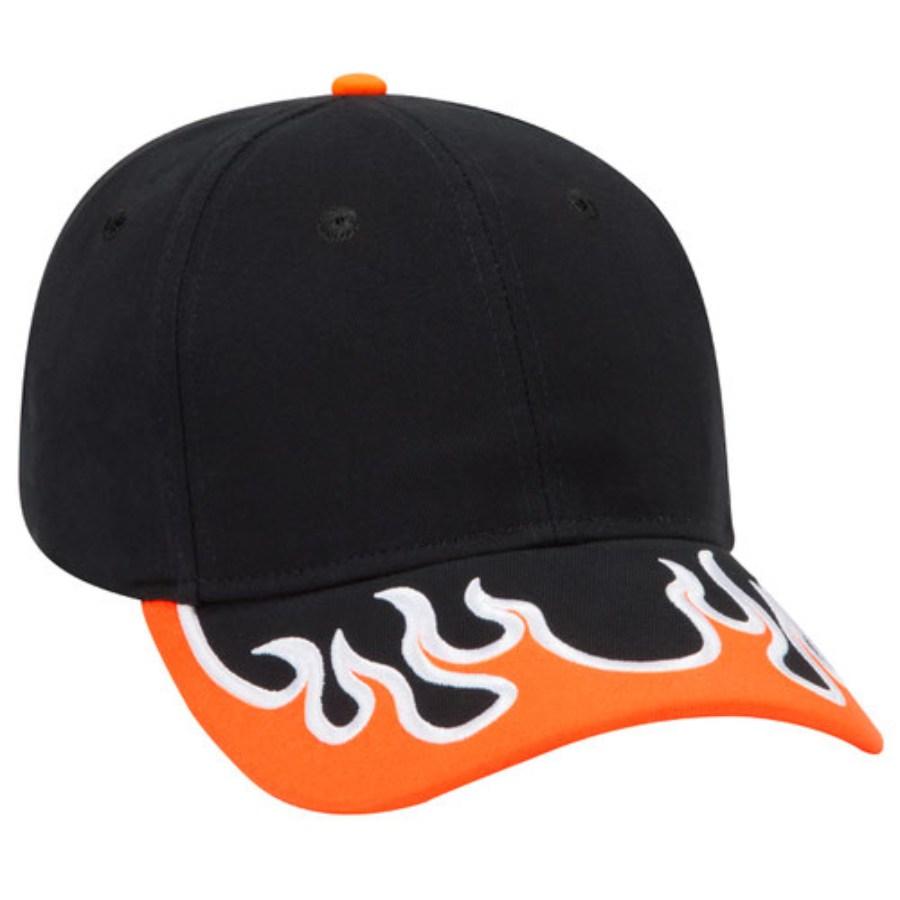 OTTO CAP 6 Panel Low Profile Flame Baseball Cap Alternate View