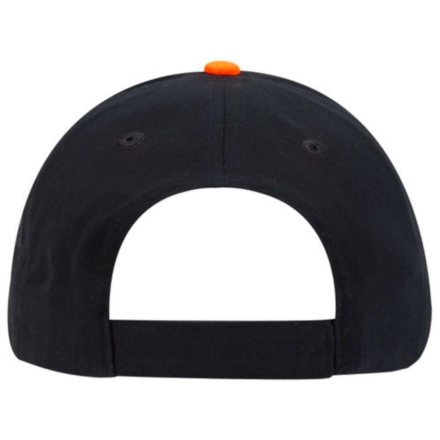 OTTO CAP 6 Panel Low Profile Flame Baseball Cap Feature Close-up