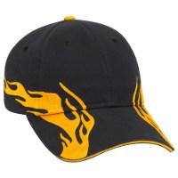 OTTO CAP 6 Panel Low Profile Flame Baseball Cap Alternate View