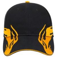 OTTO CAP 6 Panel Low Profile Flame Baseball Cap Perspective View