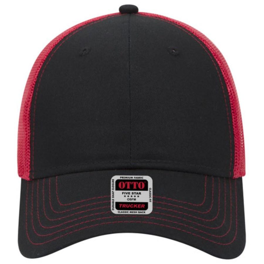OTTO CAP 6 Panel Low Profile Mesh Back Trucker Hat Additional view