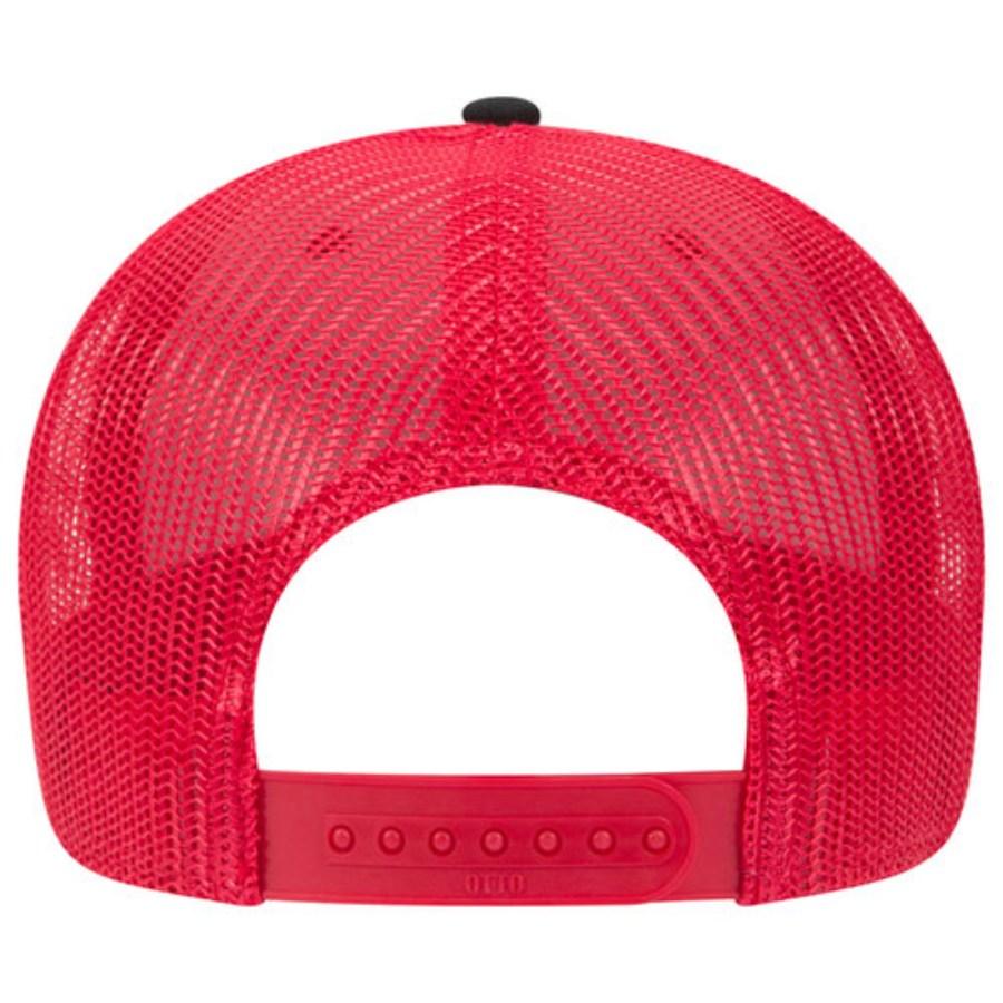 OTTO CAP 6 Panel Low Profile Mesh Back Trucker Hat Additional Angle