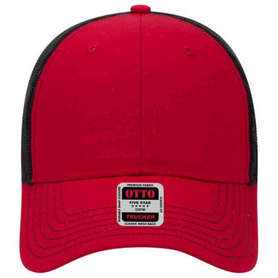 OTTO CAP 6 Panel Low Profile Mesh Back Trucker Hat Additional view